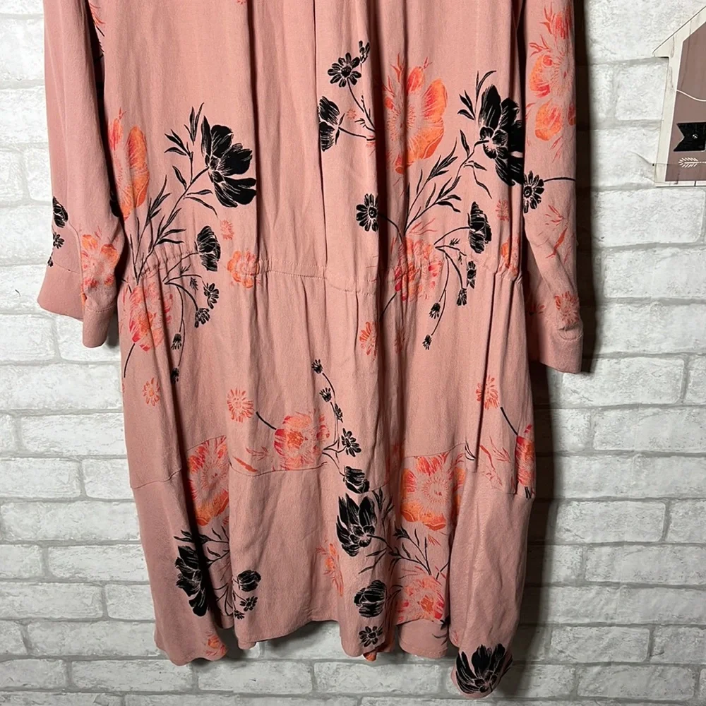 Free people pink/rose floral dress size XS - Picture 10 of 13